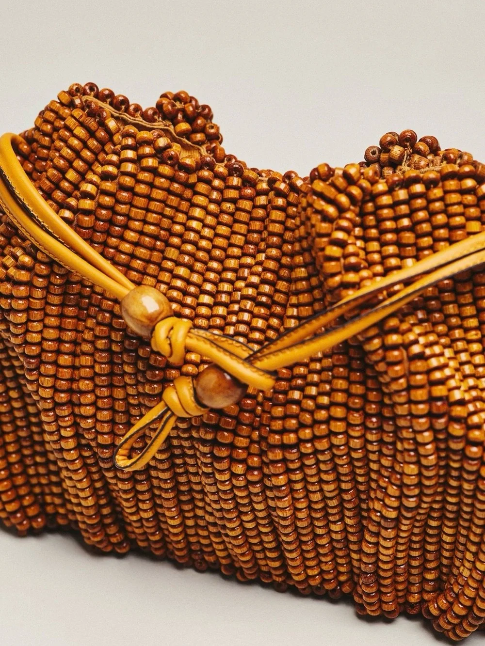 Celandine Beaded Cinched Clutch Bag